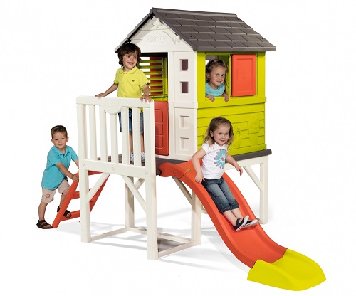 Smoby Kids Playhouse on Stilts with slide for 2 to 8 year old